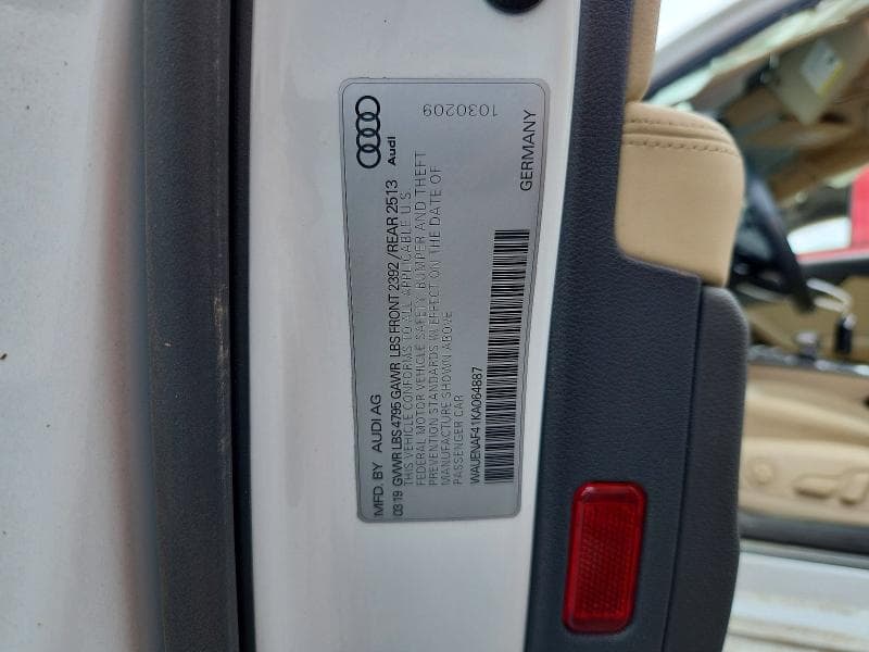 2019 AUDI A4 PREMIUM PLUS 12