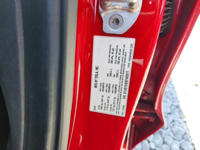 2019 TESLA MODEL 3 12