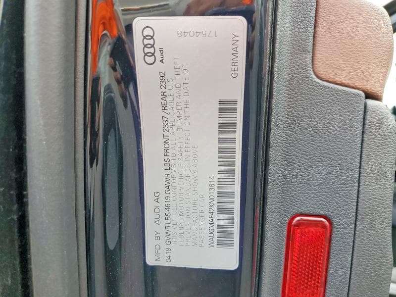 2019 AUDI A4 PREMIUM 12