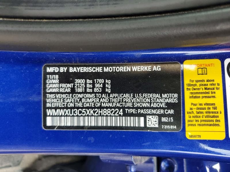 2019 MINI COOPER S 12