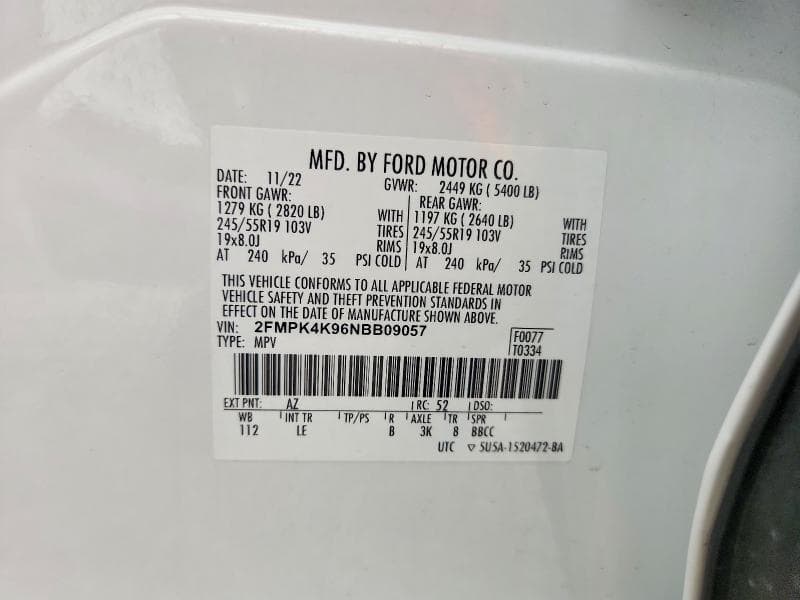 2022 FORD EDGE TITANIUM 13