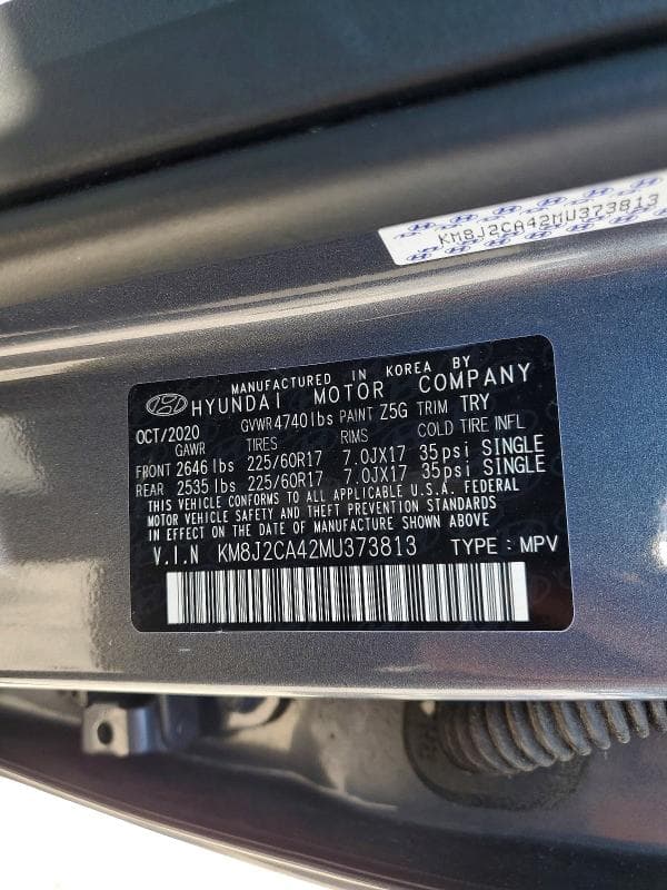 2021 HYUNDAI TUCSON SE 13
