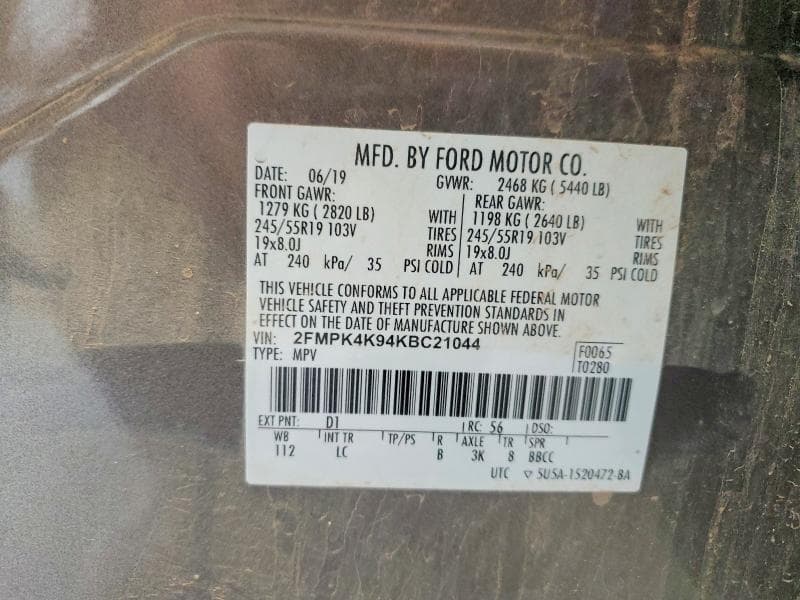 2019 FORD EDGE TITANIUM 13