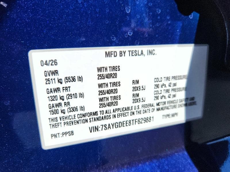 2026 TESLA MODEL Y 13