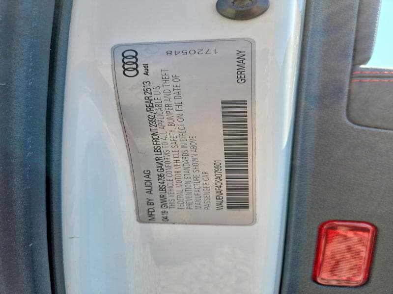 2019 AUDI A4 PREMIUM PLUS 13