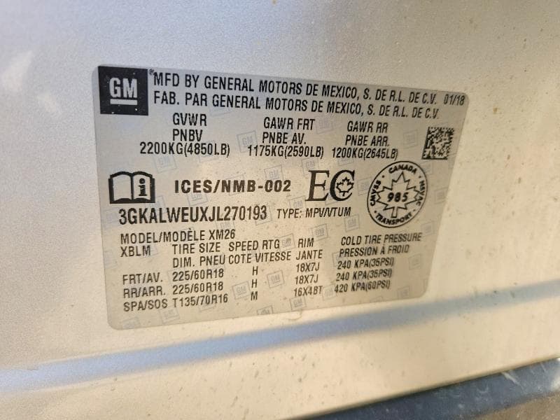 2018 GMC TERRAIN SLT 13