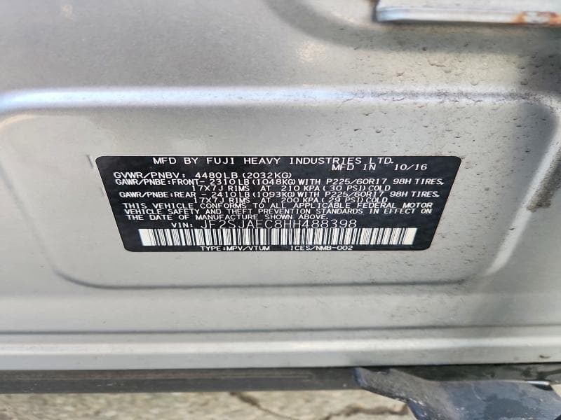 2017 SUBARU FORESTER 2.5I PREMIUM 13