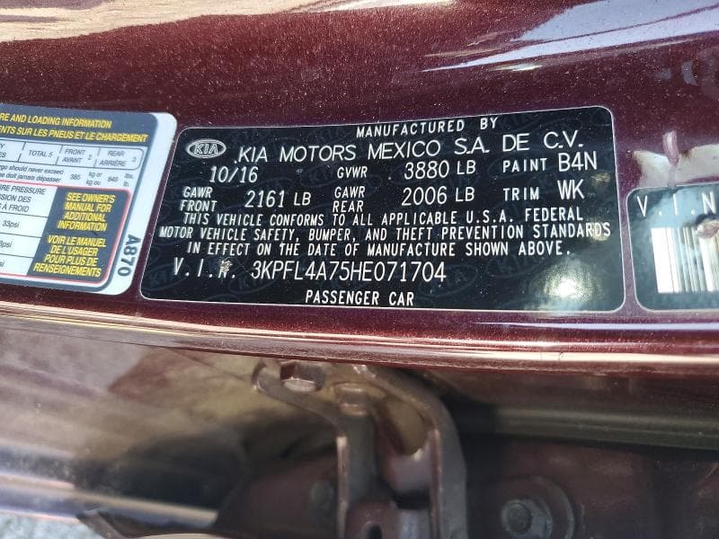 2017 KIA FORTE LX 12