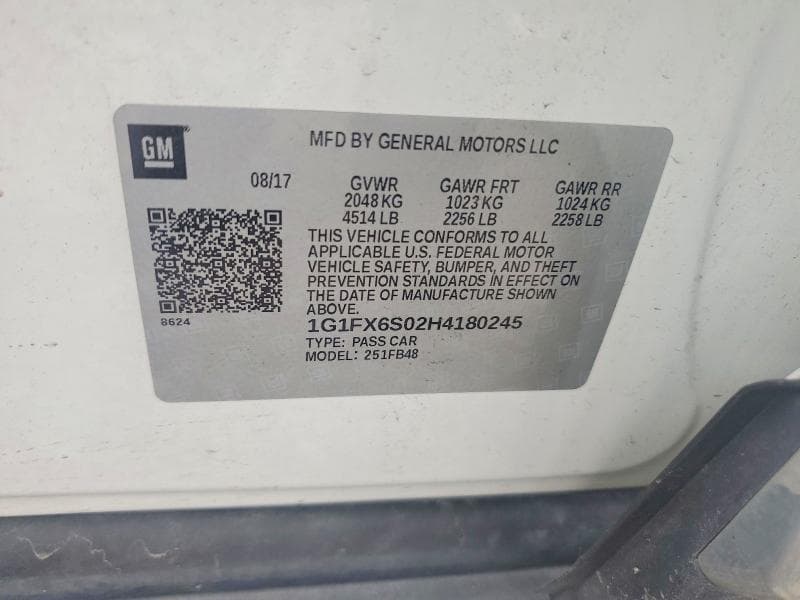 2017 CHEVROLET BOLT EV PREMIER 13