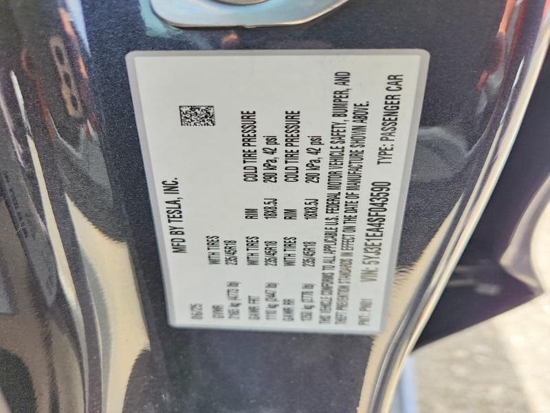 2025 TESLA MODEL 3 12