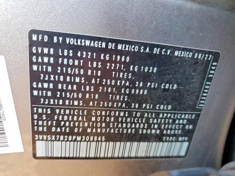 2023 VOLKSWAGEN TAOS SE 13