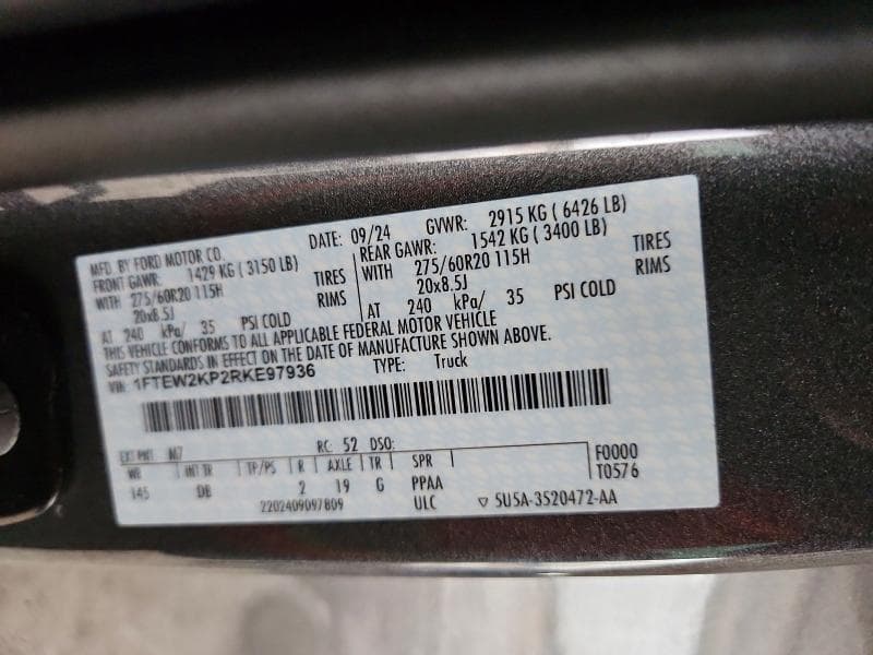 2024 FORD F150 STX 12