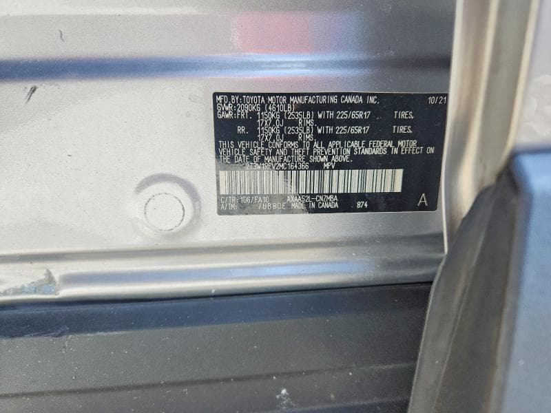 2021 TOYOTA RAV4 XLE 14