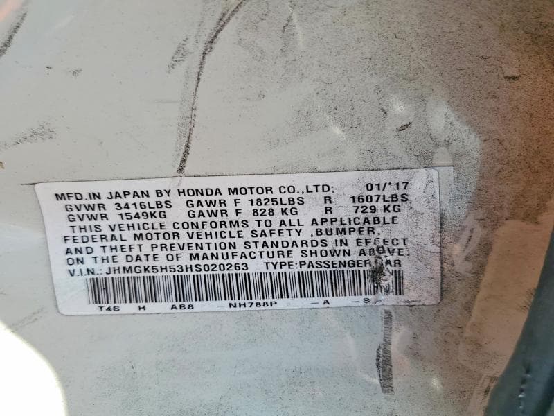 2017 HONDA FIT LX 12
