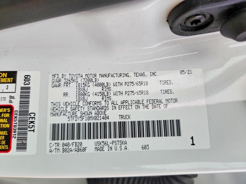 2021 TOYOTA TUNDRA SR5 12