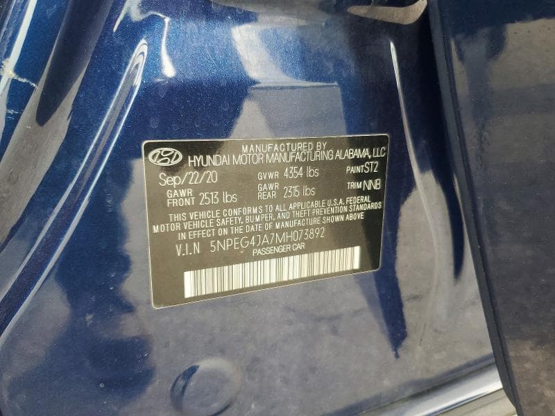 2021 HYUNDAI SONATA SE 12