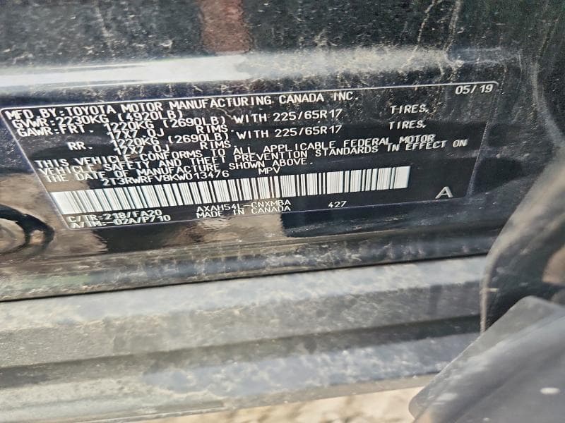 2019 TOYOTA RAV4 HYBRID XLE 13
