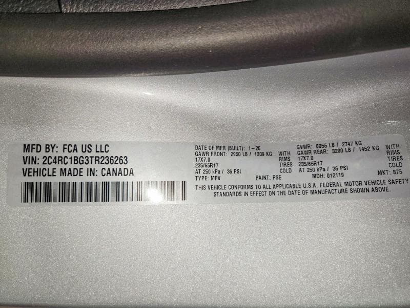 2026 CHRYSLER PACIFICA SELECT 13