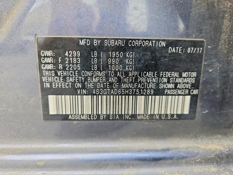 2017 SUBARU IMPREZA PREMIUM PLUS 12