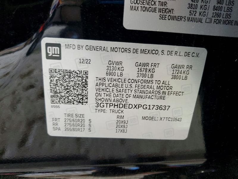 2023 GMC SIERA15002WD 12