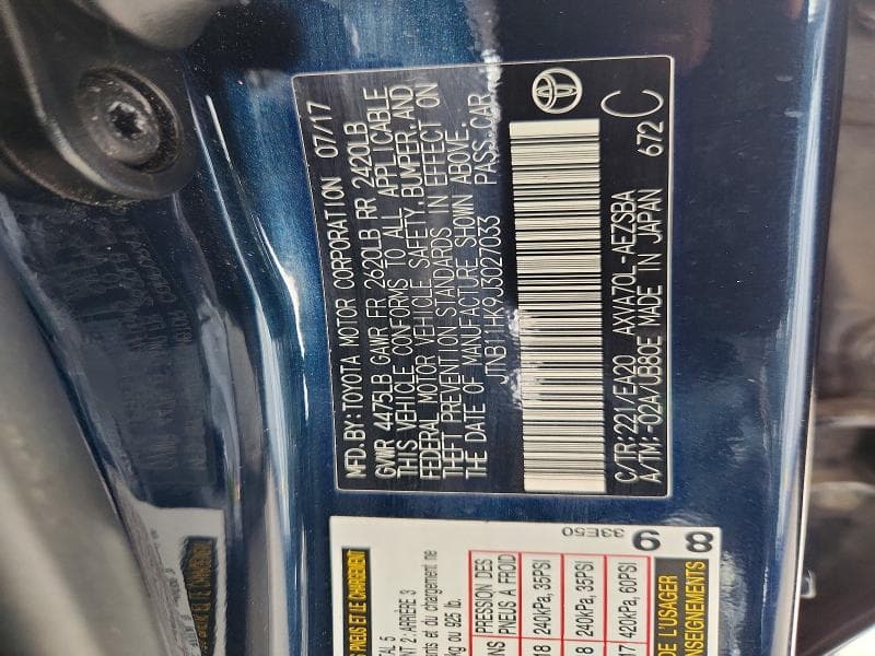 2018 TOYOTA CAMRY SE 13