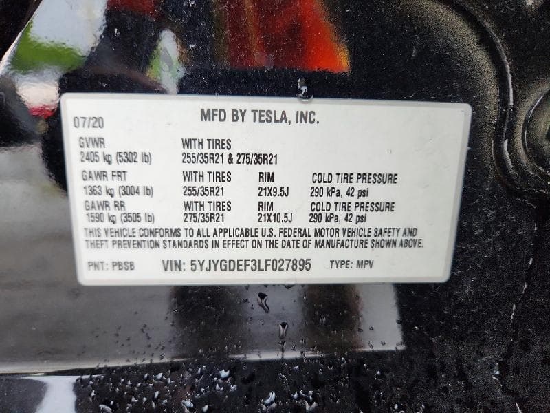 2020 TESLA MODEL Y 12