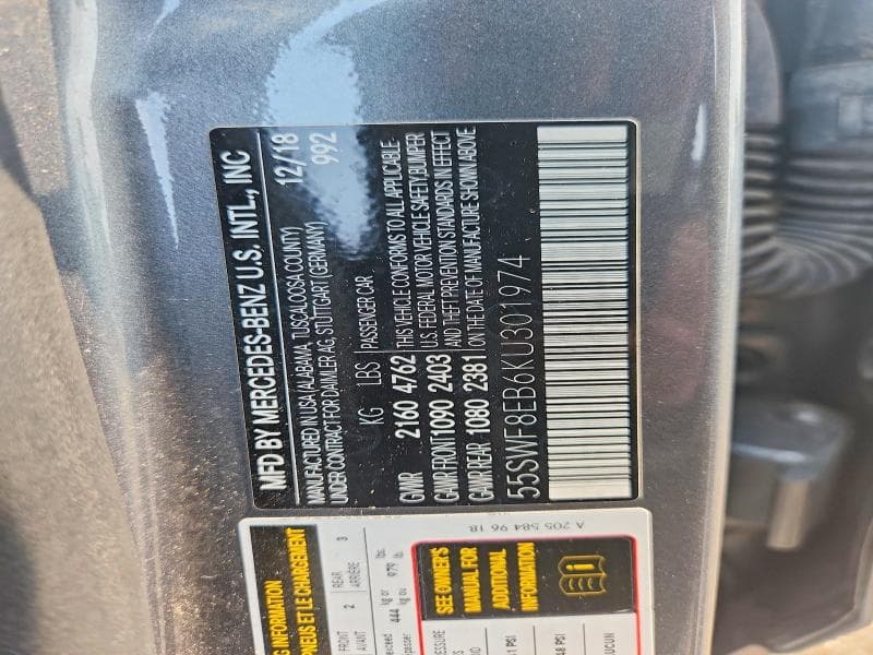 2019 MERCEDES-BENZ C 300 4MATIC 12