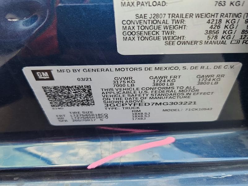 2021 CHEVROLET SILVERADO K1500 LT TRAIL BOSS 13