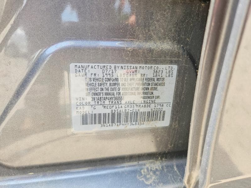 2017 NISSAN SENTRA 12