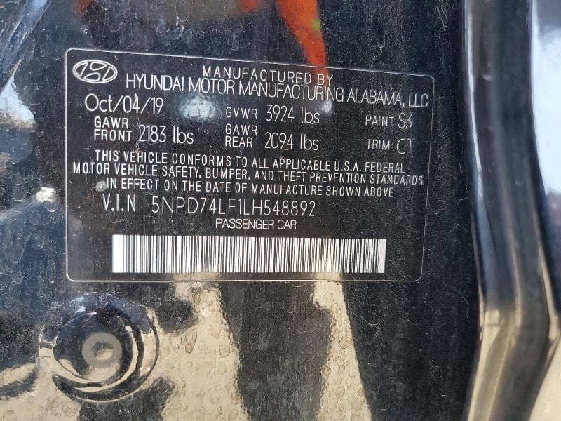 2020 HYUNDAI ELANTRA SE 12