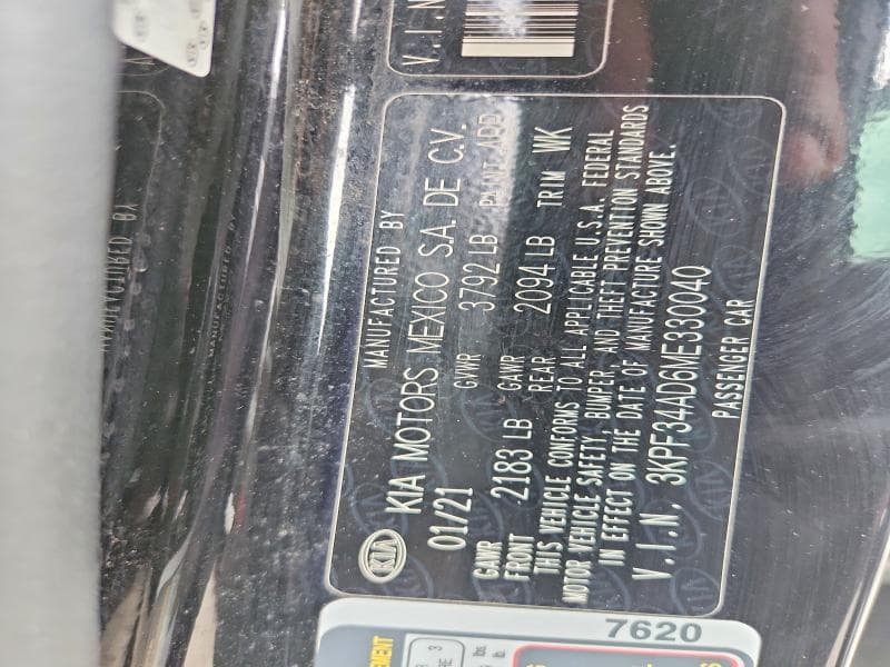 2021 KIA FORTE GT LINE 13
