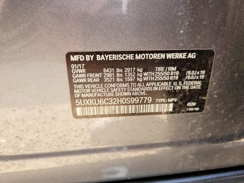 2017 BMW X6 XDRIVE50I 13