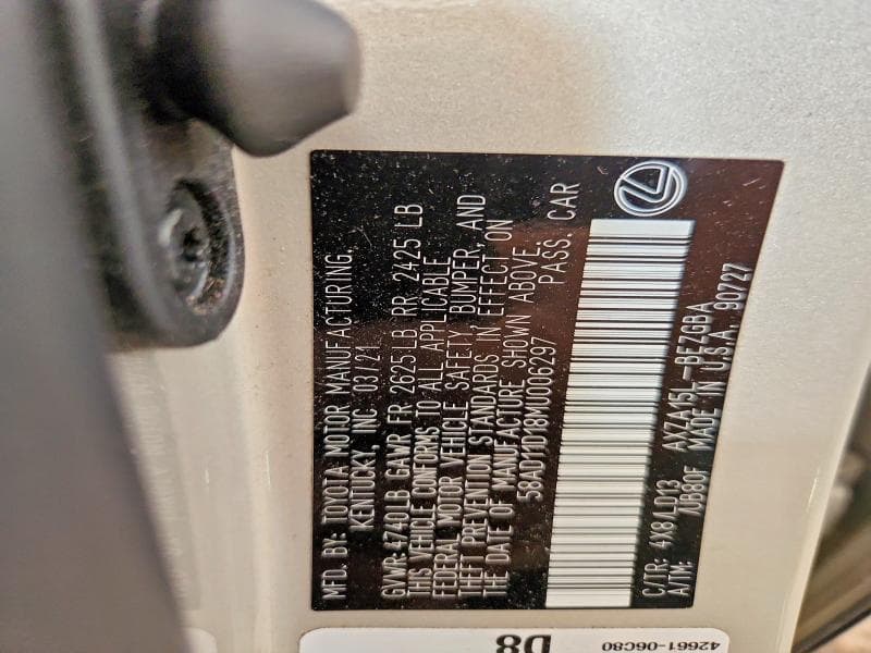 2021 LEXUS ES 250 BASE 13