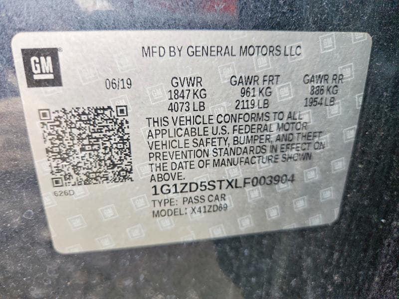 2020 CHEVROLET MALIBU LT 13