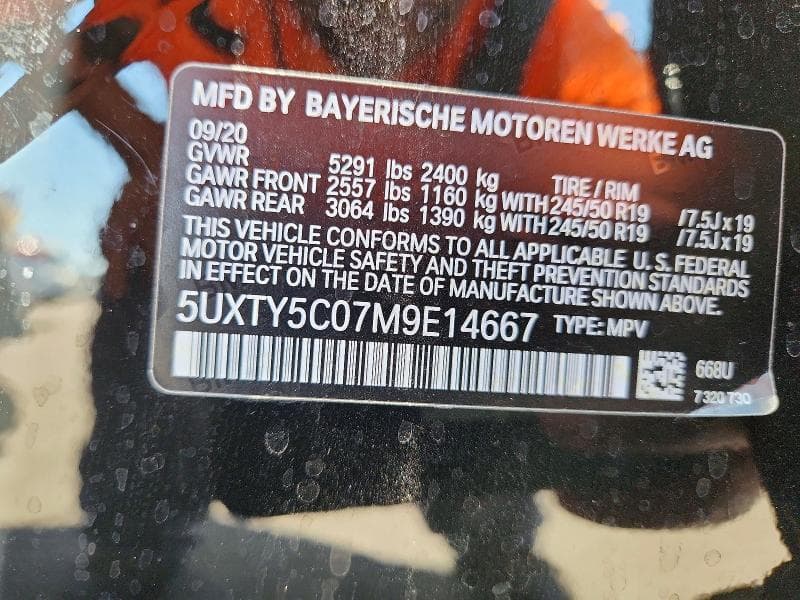 2021 BMW X3 XDRIVE30I 13