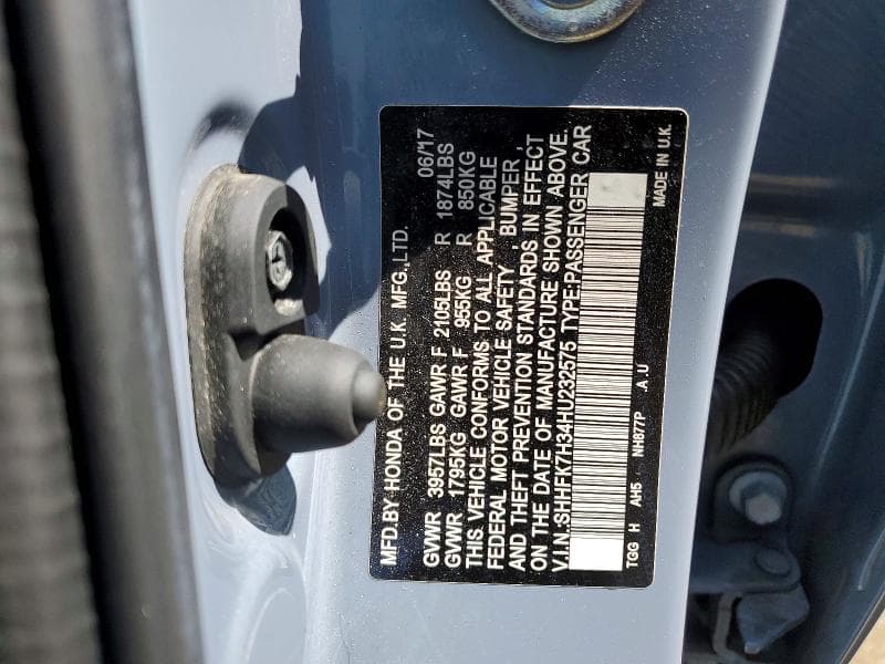 2017 HONDA CIVIC LX 12