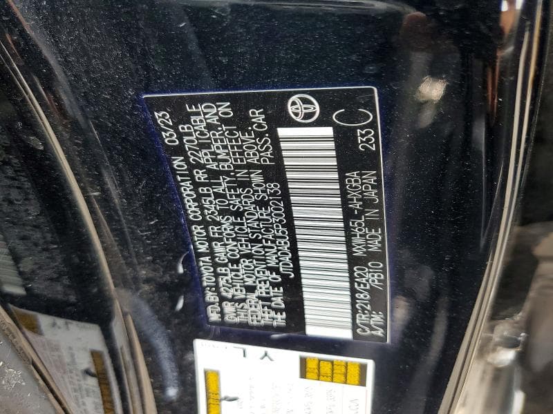 2023 TOYOTA PRIUS XLE 12