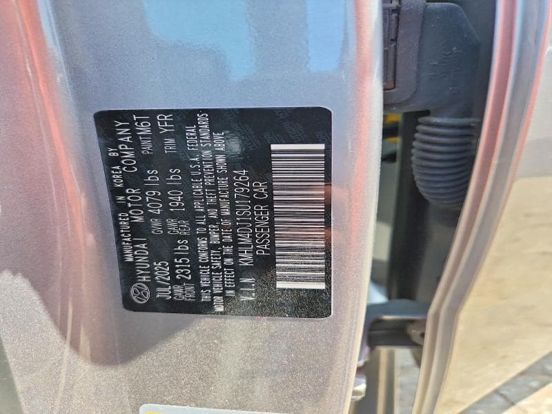 2025 HYUNDAI ELANTRA HYBRID BLUE 12