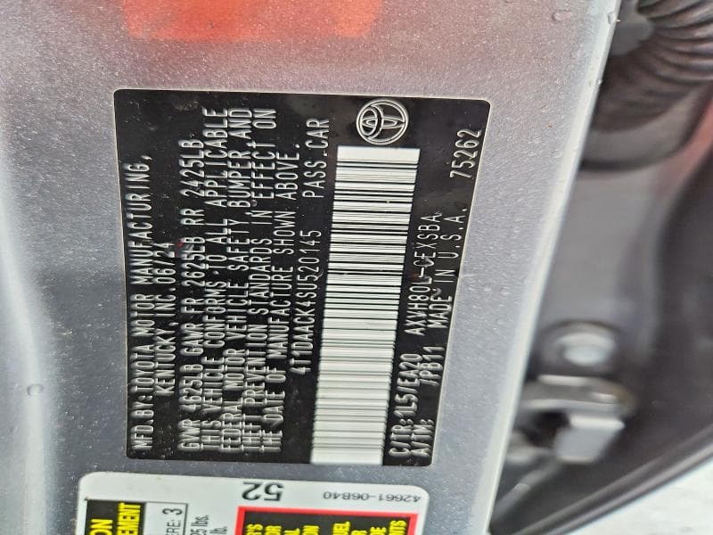 2025 TOYOTA CAMRY SE 12