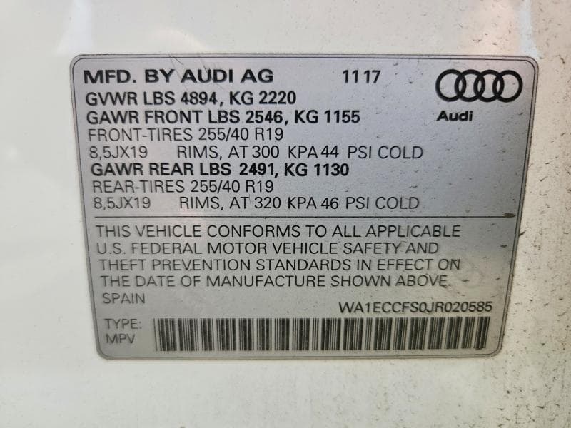 2018 AUDI Q3 PREMIUM 14