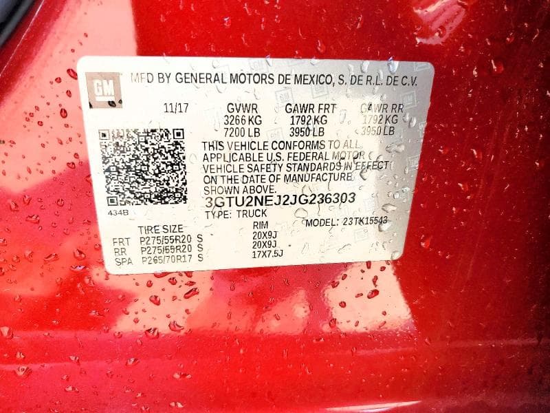 2018 GMC SIERRA K1500 SLT 12