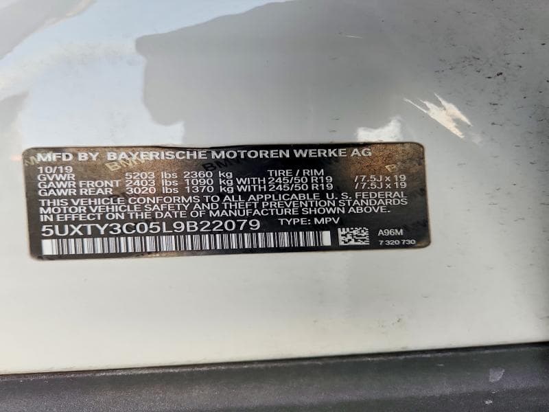 2020 BMW X3 SDRIVE30I 13
