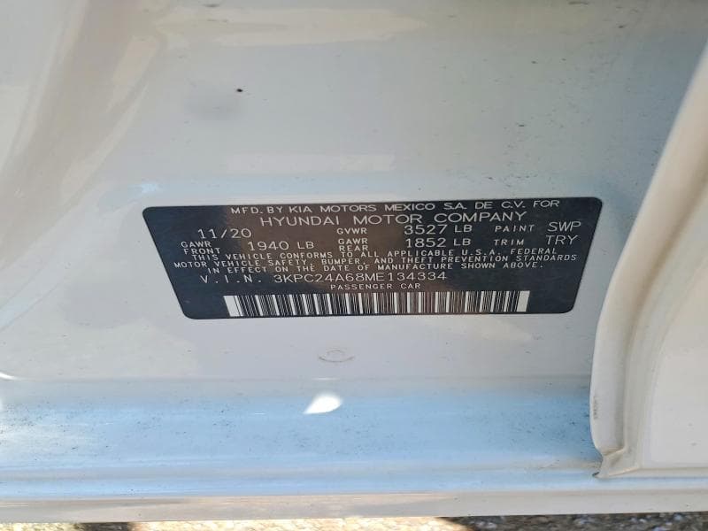2021 HYUNDAI ACCENT SEL 12