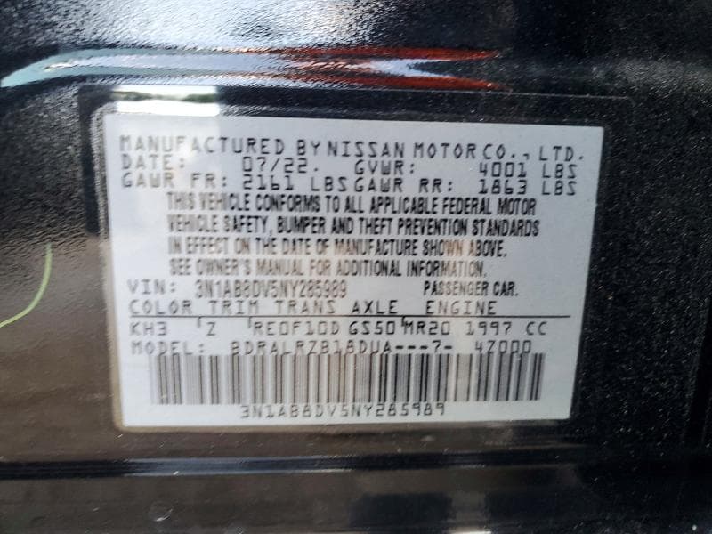 2022 NISSAN SENTRA SR 12