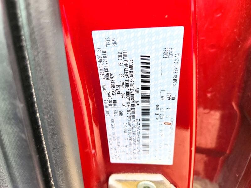 2017 FORD ESCAPE TITANIUM 12
