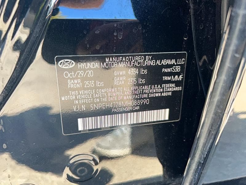 2021 HYUNDAI SONATA LIMITED 10