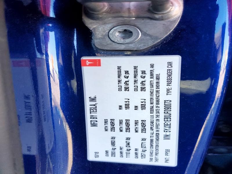 2018 TESLA MODEL 3 13