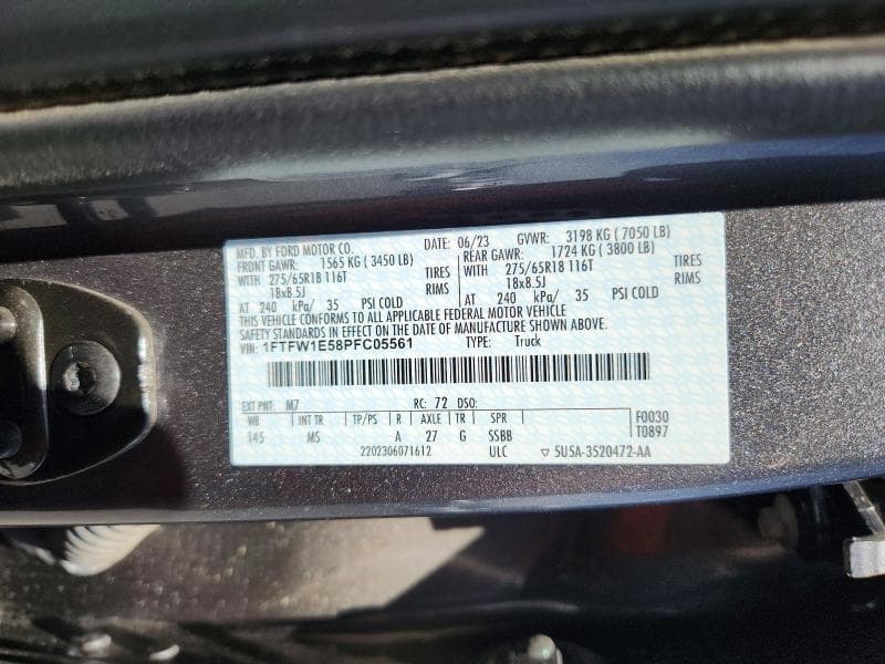 2023 FORD F150 SUPERCREW 12