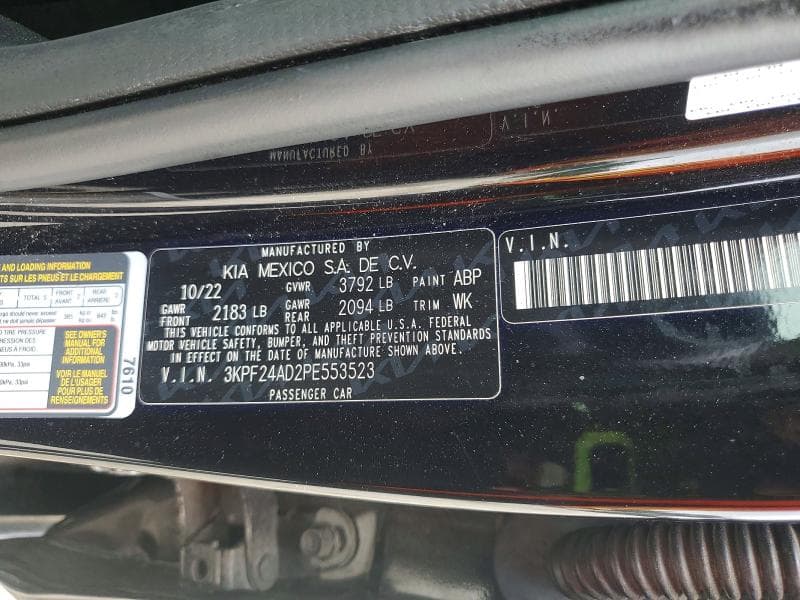2023 KIA FORTE LXS 13