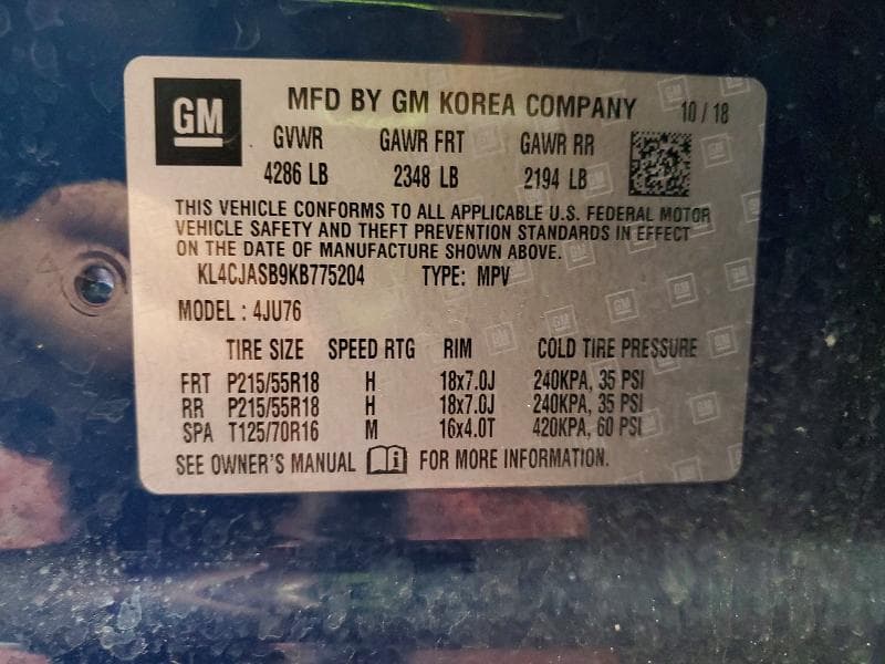2019 BUICK ENCORE PREFERRED 12